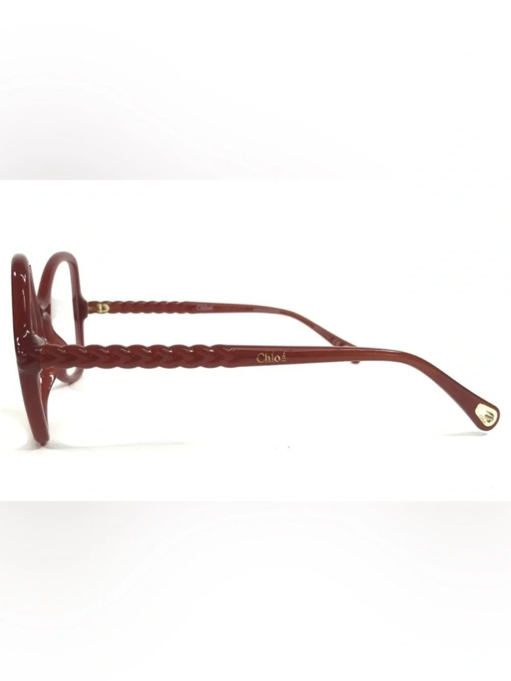 Chloé Eyeglass Frames CH0004O 002 Red Orange Butterfly 52-16-140 cottagecore